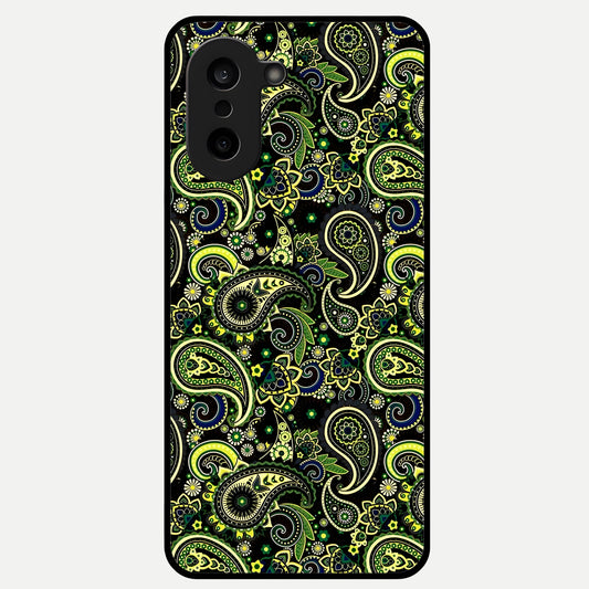  Green Lemon Glass Case For Oneplus Nord CE5 back cover – full design glossy printed glass finish