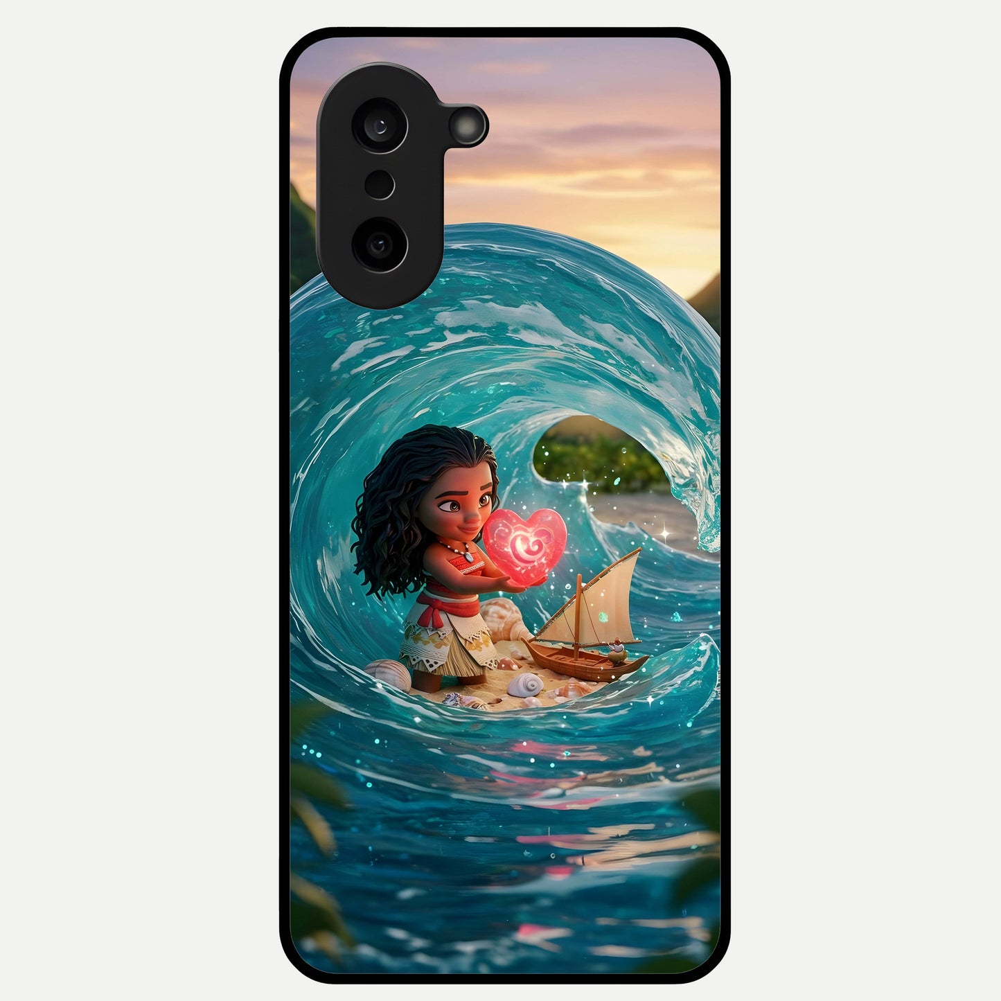  Heart of Ocean Glass Case For Oneplus Nord CE5 back cover – full design glossy printed glass finish