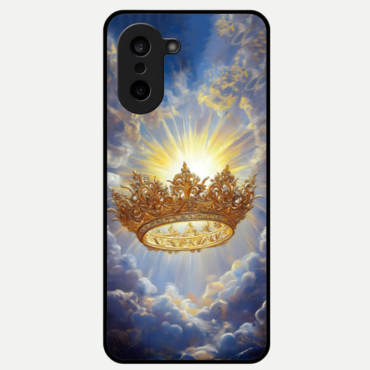  Heavenly Crown Light Glass Case For Oneplus Nord CE5 back cover – full design glossy printed glass finish
