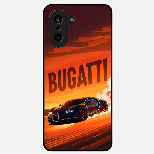  Inferno Bugatti Storm Glass Case For Oneplus Nord CE5 back cover – full design glossy printed glass finish