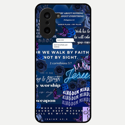  Kingdom Faith Glow Glass Case For Oneplus Nord CE5 back cover – full design glossy printed glass finish