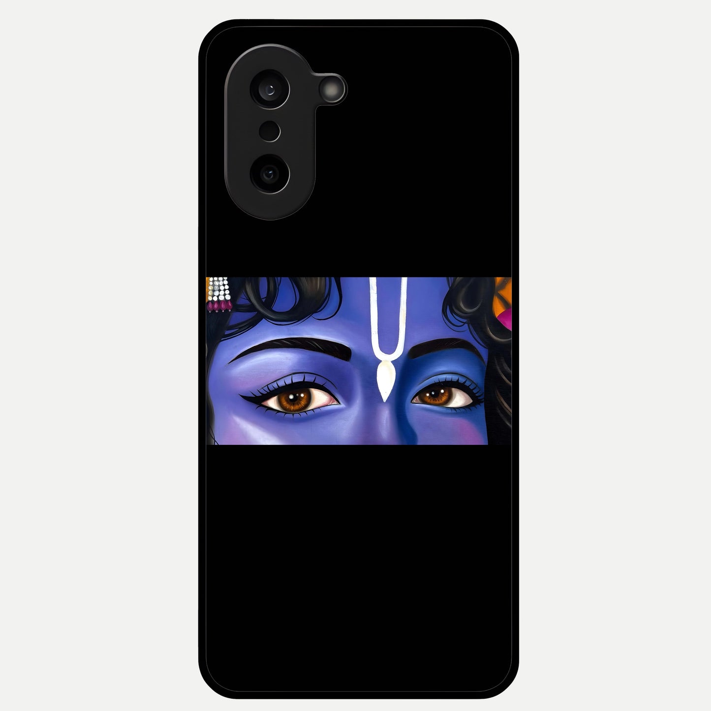  Krishna Eye Glass Case For Oneplus Nord CE5 back cover – full design glossy printed glass finish
