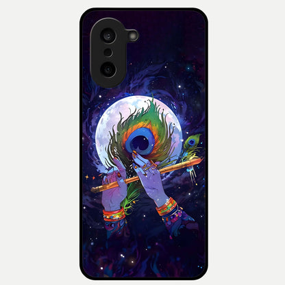  Krishna Hands Art Glass Case For Oneplus Nord CE5 back cover – full design glossy printed glass finish