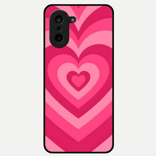  Layered Love Hearts Glass Case For Oneplus Nord CE5 back cover – full design glossy printed glass finish
