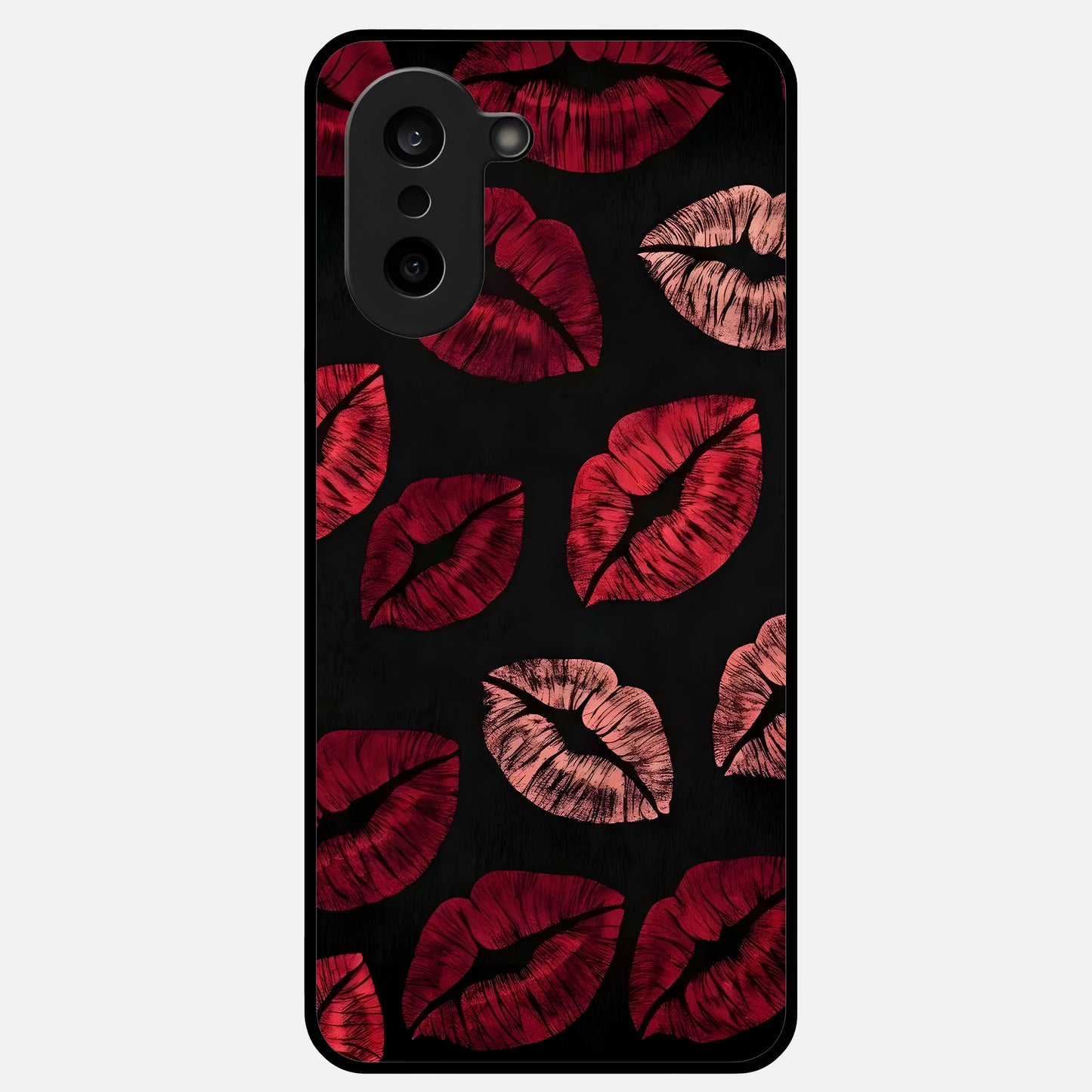  Midnight Kiss Love Glass Case For Oneplus Nord CE5 back cover – full design glossy printed glass finish