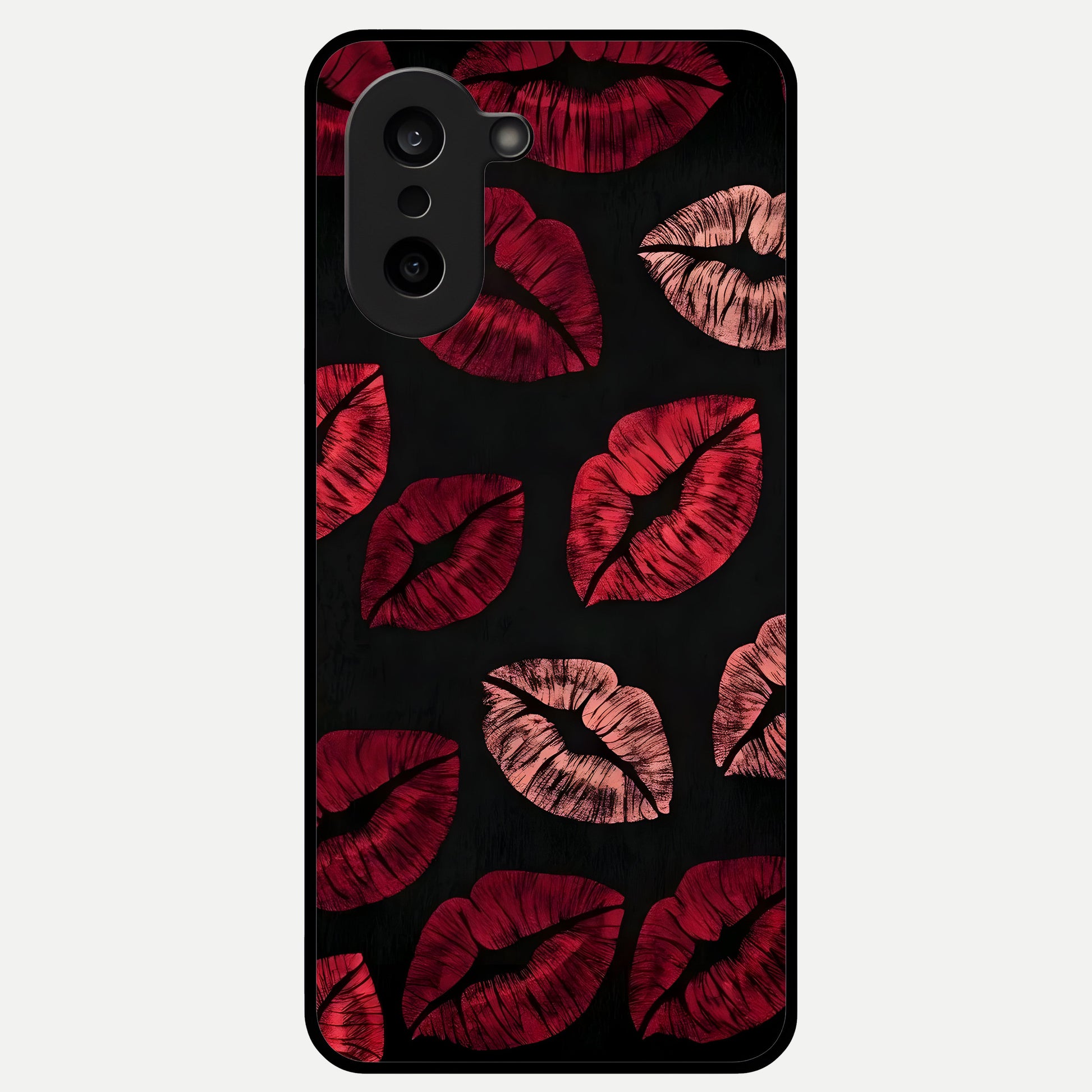  Midnight Kiss Love Glass Case For Oneplus Nord CE5 back cover – full design glossy printed glass finish