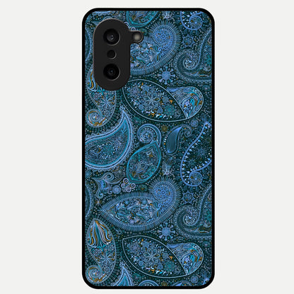  Midnight Paisley Glow Glass Case For Oneplus Nord CE5 back cover – full design glossy printed glass finish