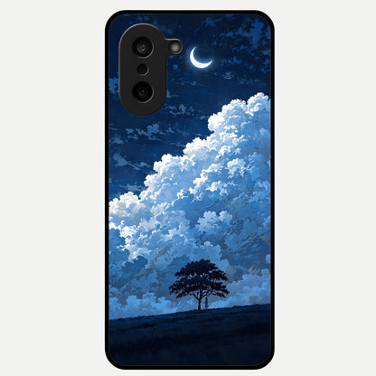  Midnight Sky Serenity Glass Case For Oneplus Nord CE5 back cover – full design glossy printed glass finish