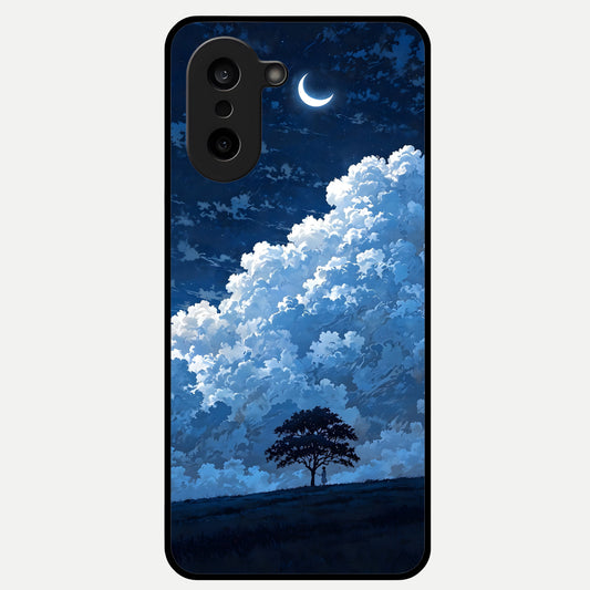  Midnight Sky Serenity Glass Case For Oneplus Nord CE5 back cover – full design glossy printed glass finish