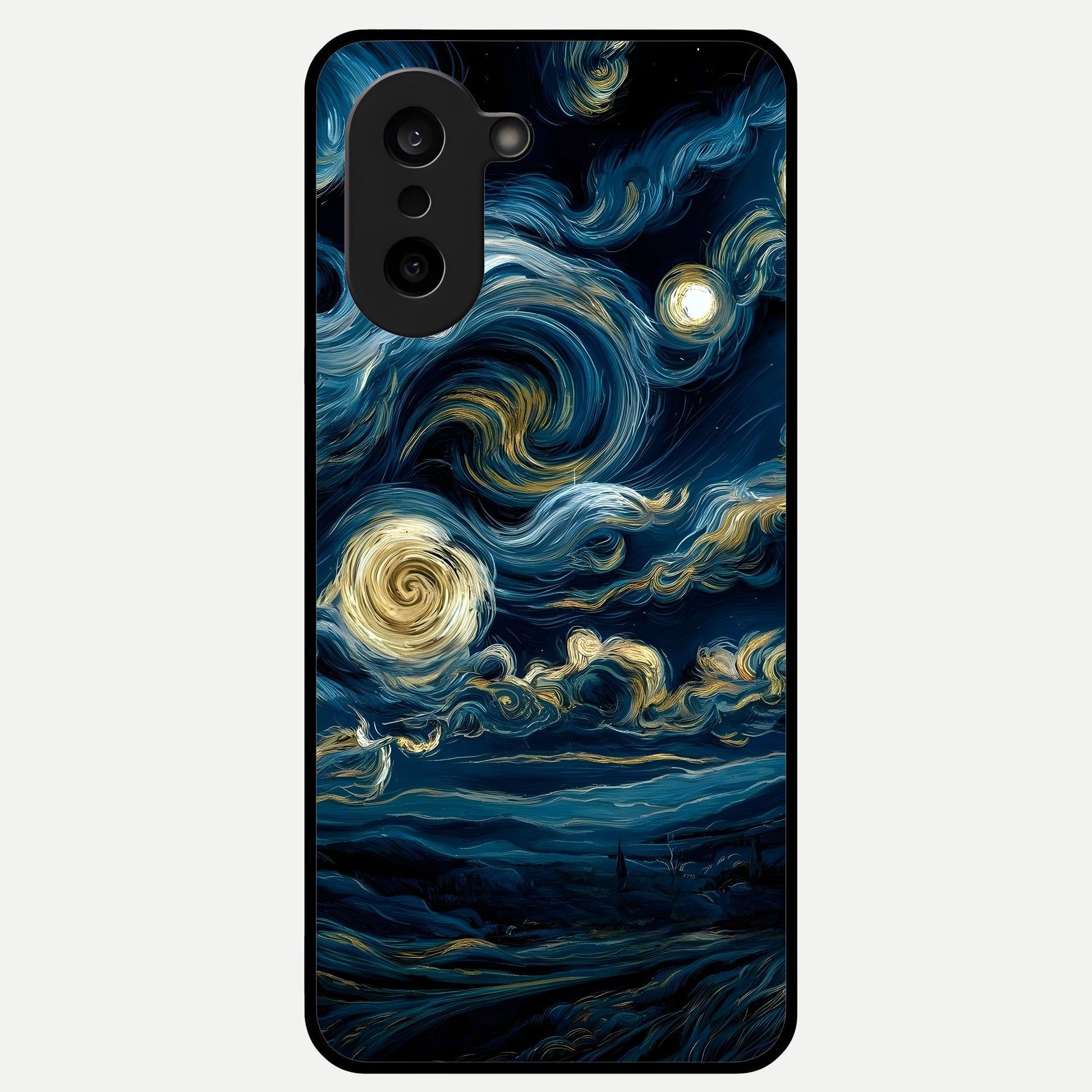  Midnight Sky Whirl Glass Case For Oneplus Nord CE5 back cover – full design glossy printed glass finish