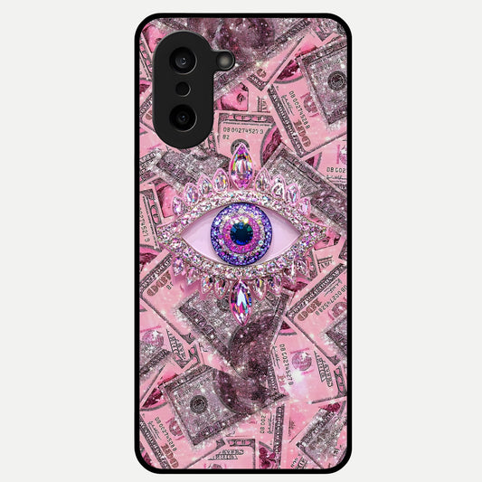  Money Eye Luxe Glass Case For Oneplus Nord CE5 back cover – full design glossy printed glass finish