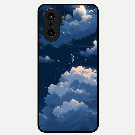  Moon Dream Haze Glass Case For Oneplus Nord CE5 back cover – full design glossy printed glass finish