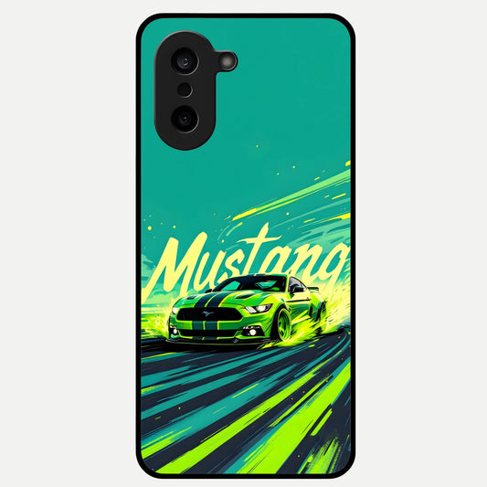  Mustang Bang Glass Case For Oneplus Nord CE5 back cover – full design glossy printed glass finish