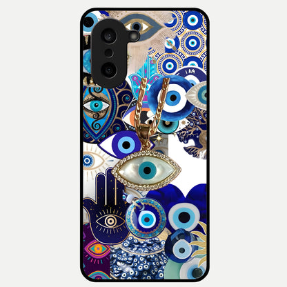  Mystic Charm Eye Glass Case For Oneplus Nord CE5 back cover – full design glossy printed glass finish