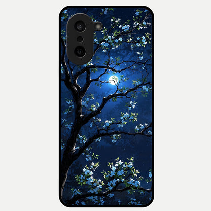  Mystic Floral Night Glass Case For Oneplus Nord CE5 back cover – full design glossy printed glass finish