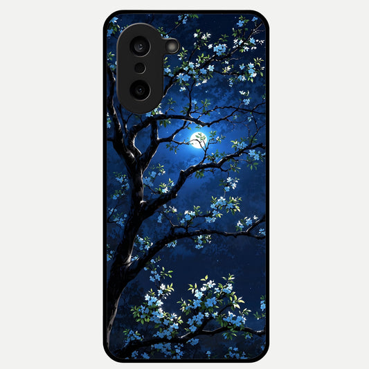  Mystic Floral Night Glass Case For Oneplus Nord CE5 back cover – full design glossy printed glass finish