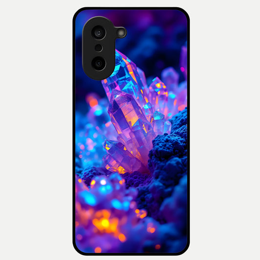  Neon Aura Shards Glass Case For Oneplus Nord CE5 back cover – full design glossy printed glass finish