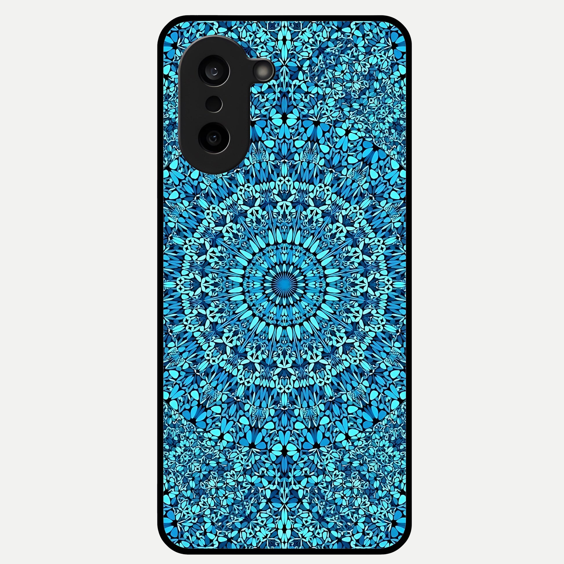  Ocean Bloom Mandala Glass Case For Oneplus Nord CE5 back cover – full design glossy printed glass finish