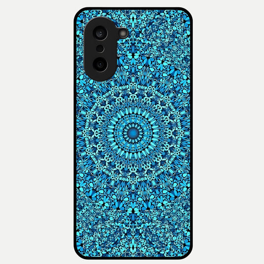  Ocean Bloom Mandala Glass Case For Oneplus Nord CE5 back cover – full design glossy printed glass finish