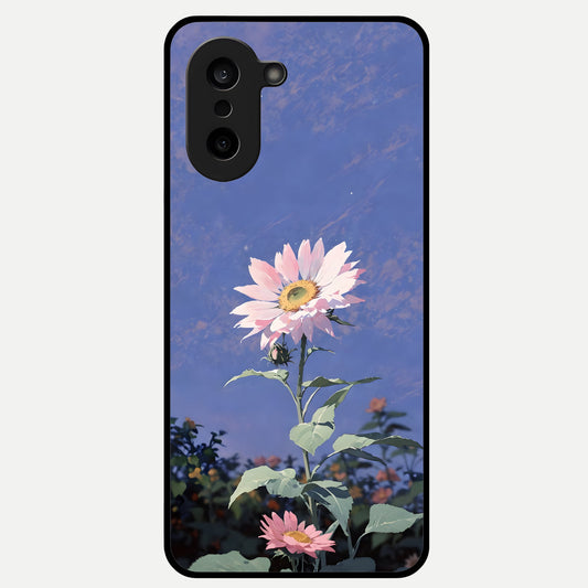  Pink Shells Outline Glass Case For Oneplus Nord CE5 back cover – full design glossy printed glass finish