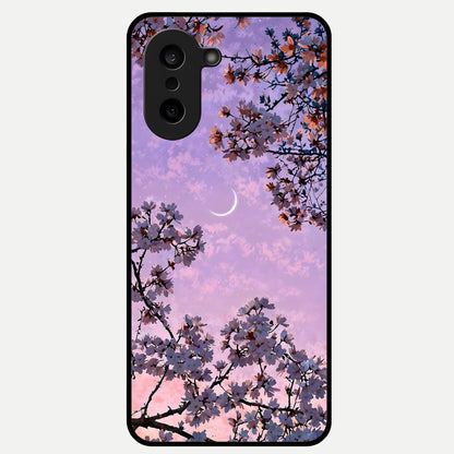  Purple Serenity Moon Glass Case For Oneplus Nord CE5 back cover – full design glossy printed glass finish