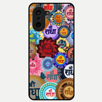  Radha Divine Bloom Glass Case For Oneplus Nord CE5 back cover – full design glossy printed glass finish