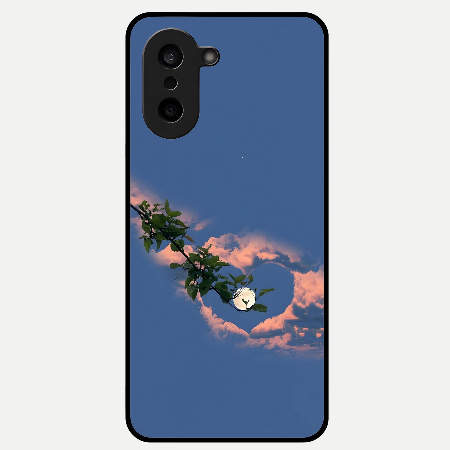  Sky Under Tree Glass Case For Oneplus Nord CE5 back cover – full design glossy printed glass finish