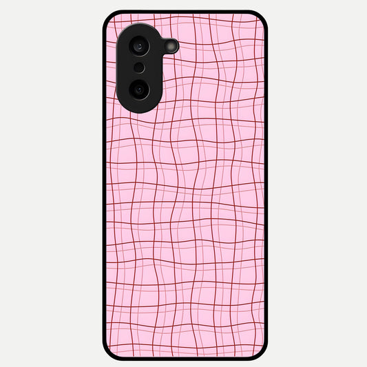  Soft Grid Bliss Glass Case For Oneplus Nord CE5 back cover – full design glossy printed glass finish