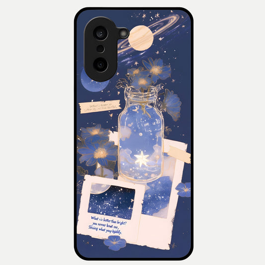  Starlit Cosmic Jar Glass Case For Oneplus Nord CE5 back cover – full design glossy printed glass finish