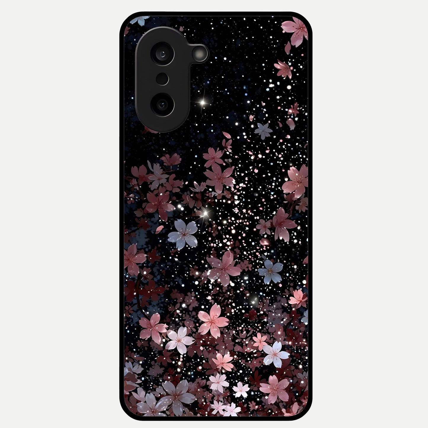  Starlit Flower Dreams Glass Case For Oneplus Nord CE5 back cover – full design glossy printed glass finish