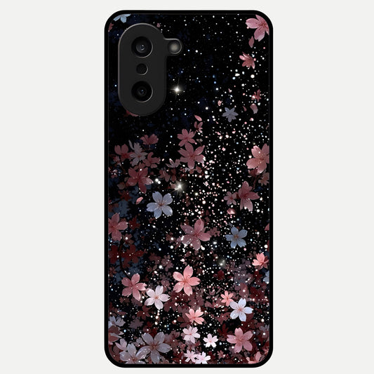  Starlit Flower Dreams Glass Case For Oneplus Nord CE5 back cover – full design glossy printed glass finish