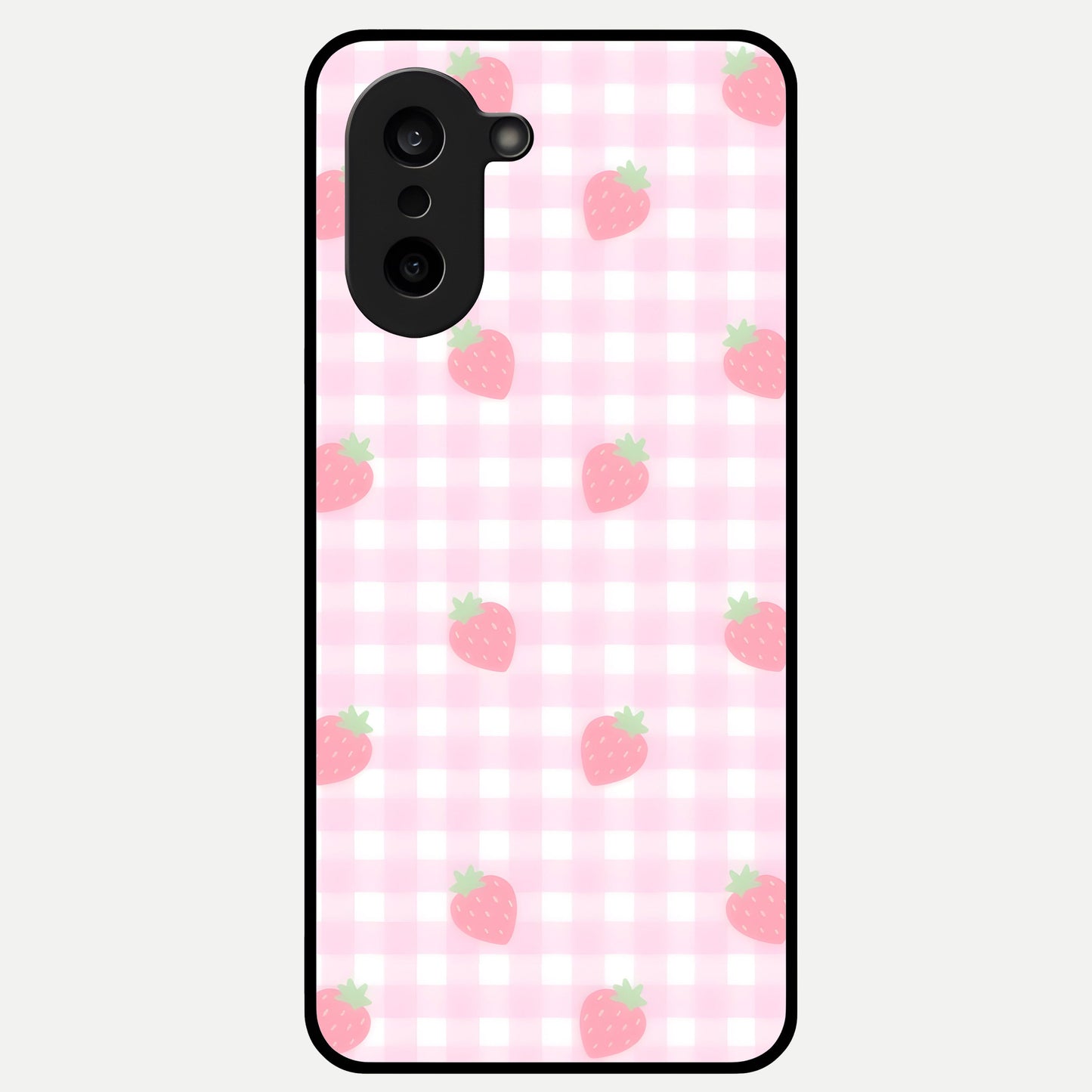  Strawberry Picnic Love Glass Case For Oneplus Nord CE5 back cover – full design glossy printed glass finish