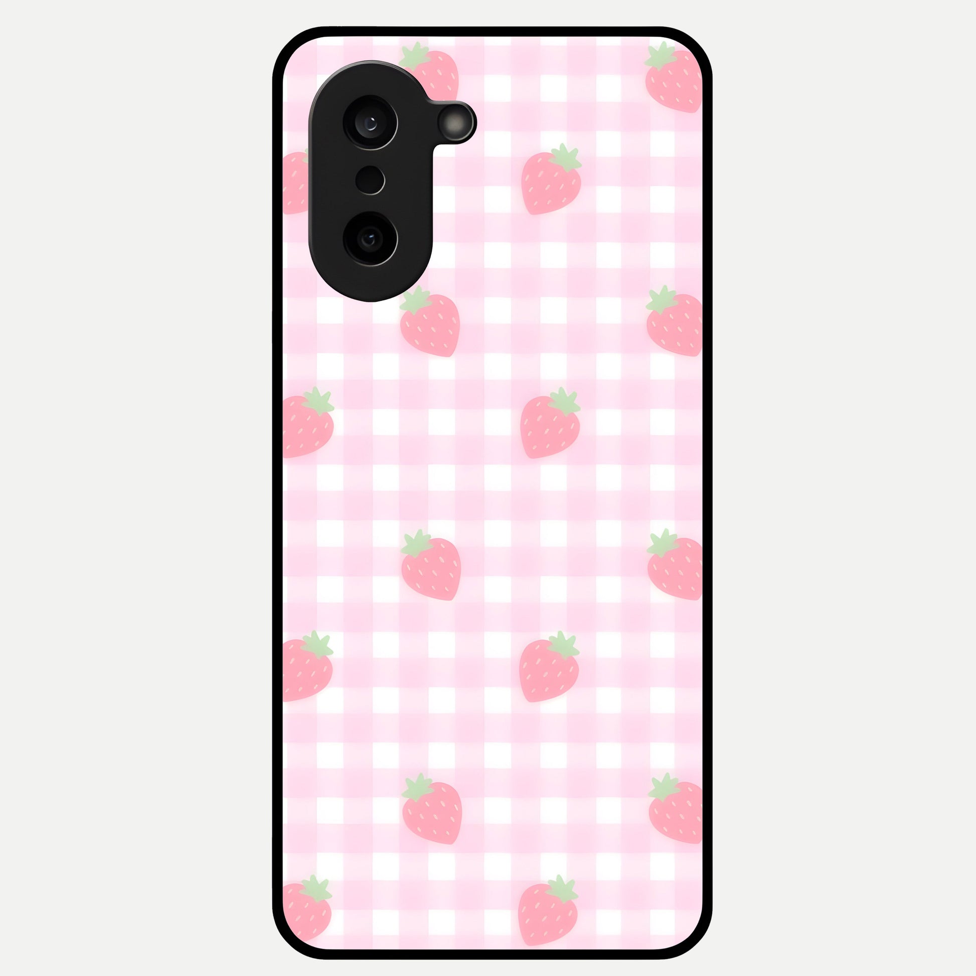  Strawberry Picnic Love Glass Case For Oneplus Nord CE5 back cover – full design glossy printed glass finish