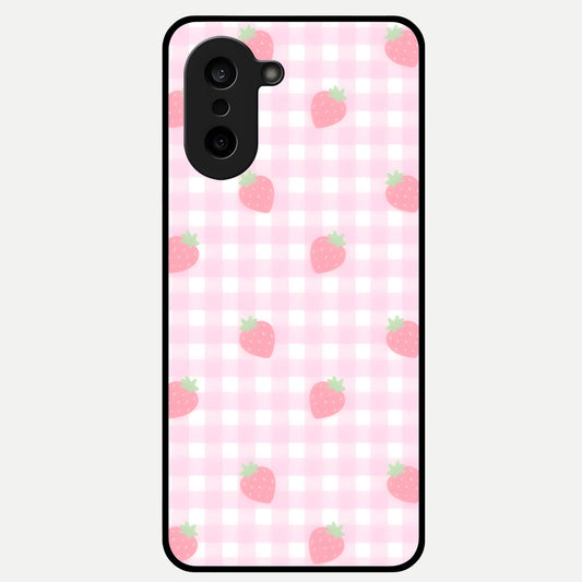  Strawberry Picnic Love Glass Case For Oneplus Nord CE5 back cover – full design glossy printed glass finish