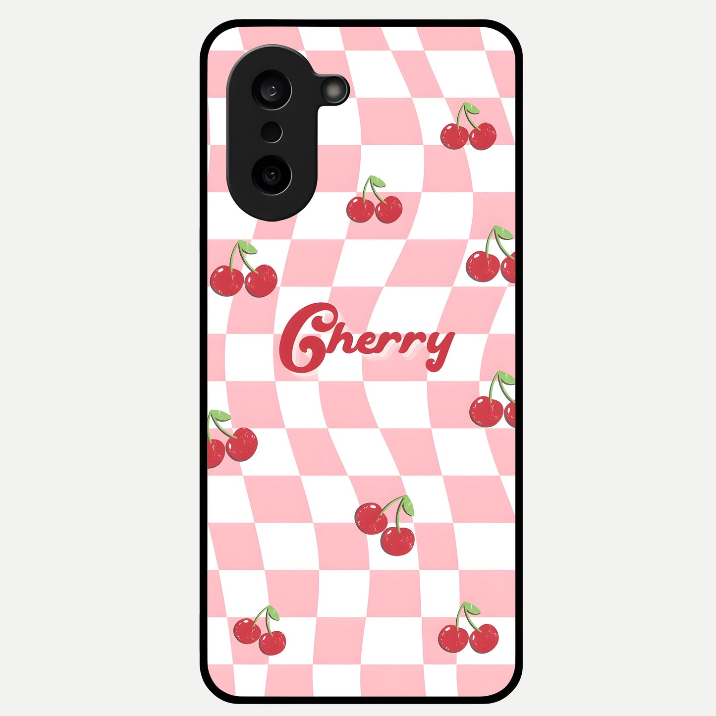  Sweet Cherry Vibes Glass Case For Oneplus Nord CE5 back cover – full design glossy printed glass finish