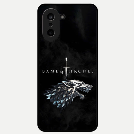  Throne Wolf Legacy Glass Case For Oneplus Nord CE5 back cover – full design glossy printed glass finish