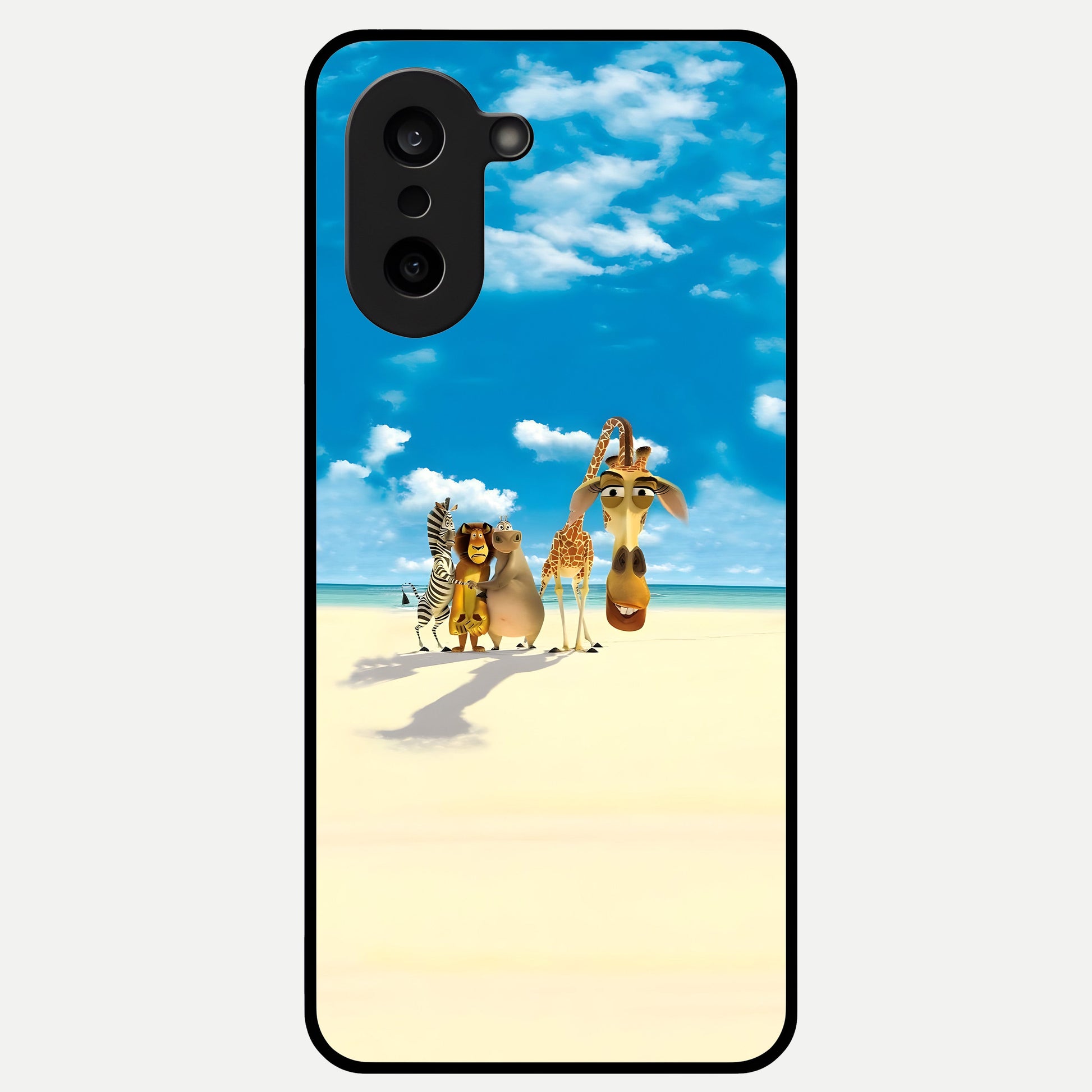  Tropical Fun Squad Glass Case For Oneplus Nord CE5 back cover – full design glossy printed glass finish