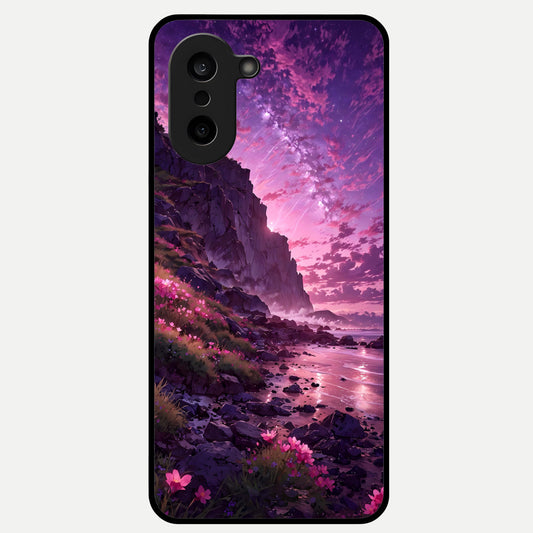  Twilight Blossom Coast Glass Case For Oneplus Nord CE5 back cover – full design glossy printed glass finish