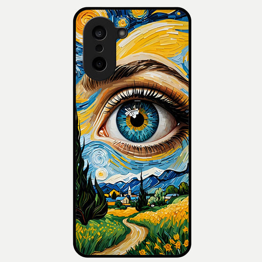  Van Gogh Eye Glass Case For Oneplus Nord CE5 back cover – full design glossy printed glass finish
