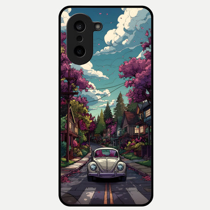  Vintage Street Drive Glass Case For Oneplus Nord CE5 back cover – full design glossy printed glass finish