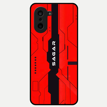  Voltage Rise CYBERPUNK Custom Name Glass Case For Oneplus Nord CE5 back cover – personalized glossy printed glass finish