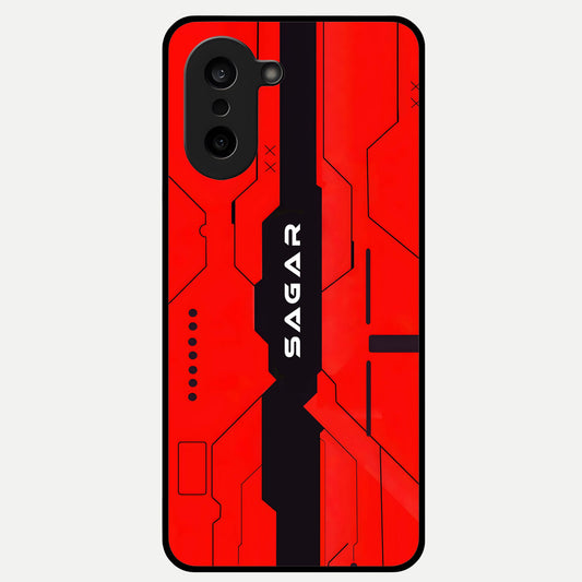  Voltage Rise CYBERPUNK Custom Name Glass Case For Oneplus Nord CE5 back cover – personalized glossy printed glass finish