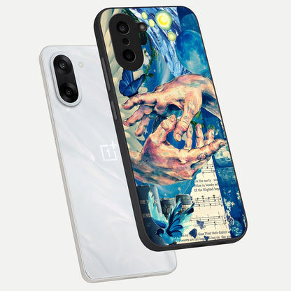  Aesthetic Divider phone case For Oneplus Nord CE5 showing premium glass back cover with detailed artwork