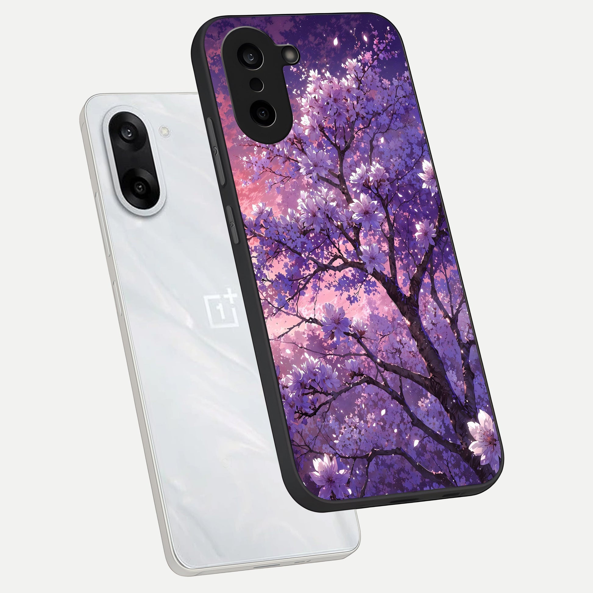  Blossom Tree phone case For Oneplus Nord CE5 showing premium glass back cover with detailed artwork