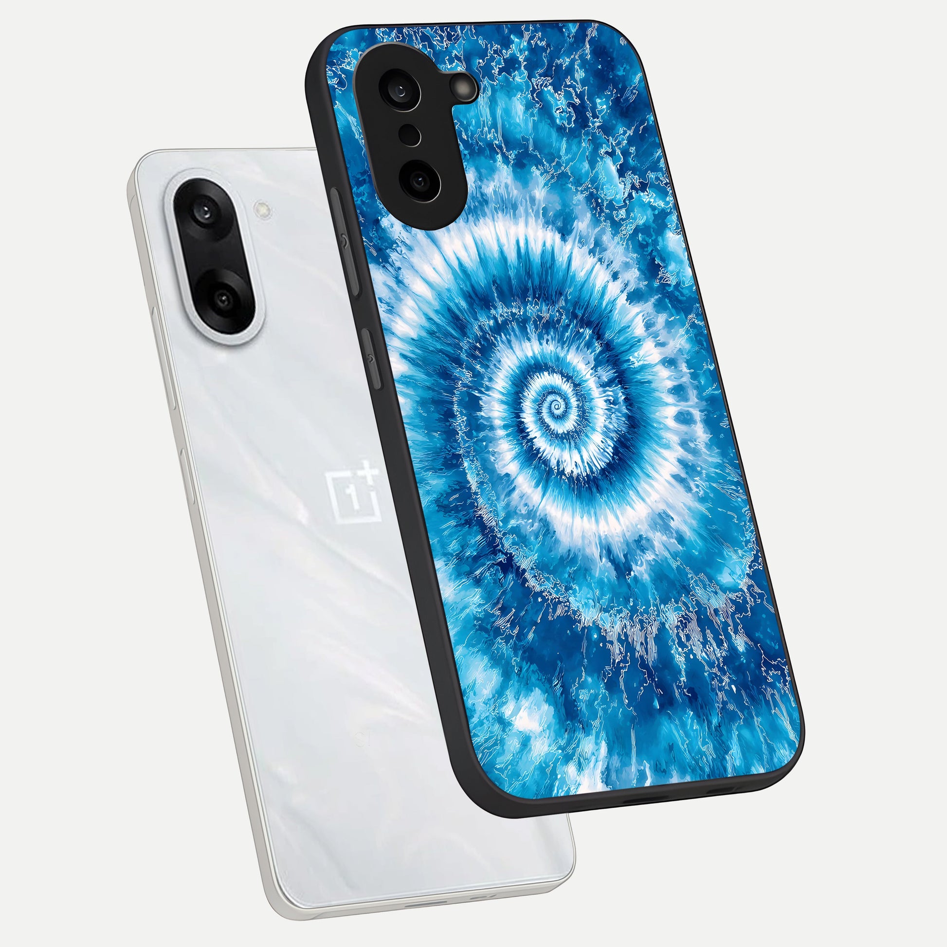  Blue Galaxy Wave phone case For Oneplus Nord CE5 showing premium glass back cover with detailed artwork