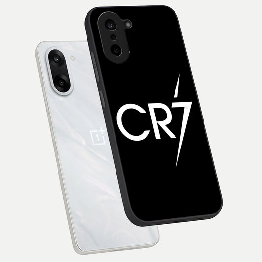  CR7 Elite Strike phone case For Oneplus Nord CE5 showing premium glass back cover with detailed artwork