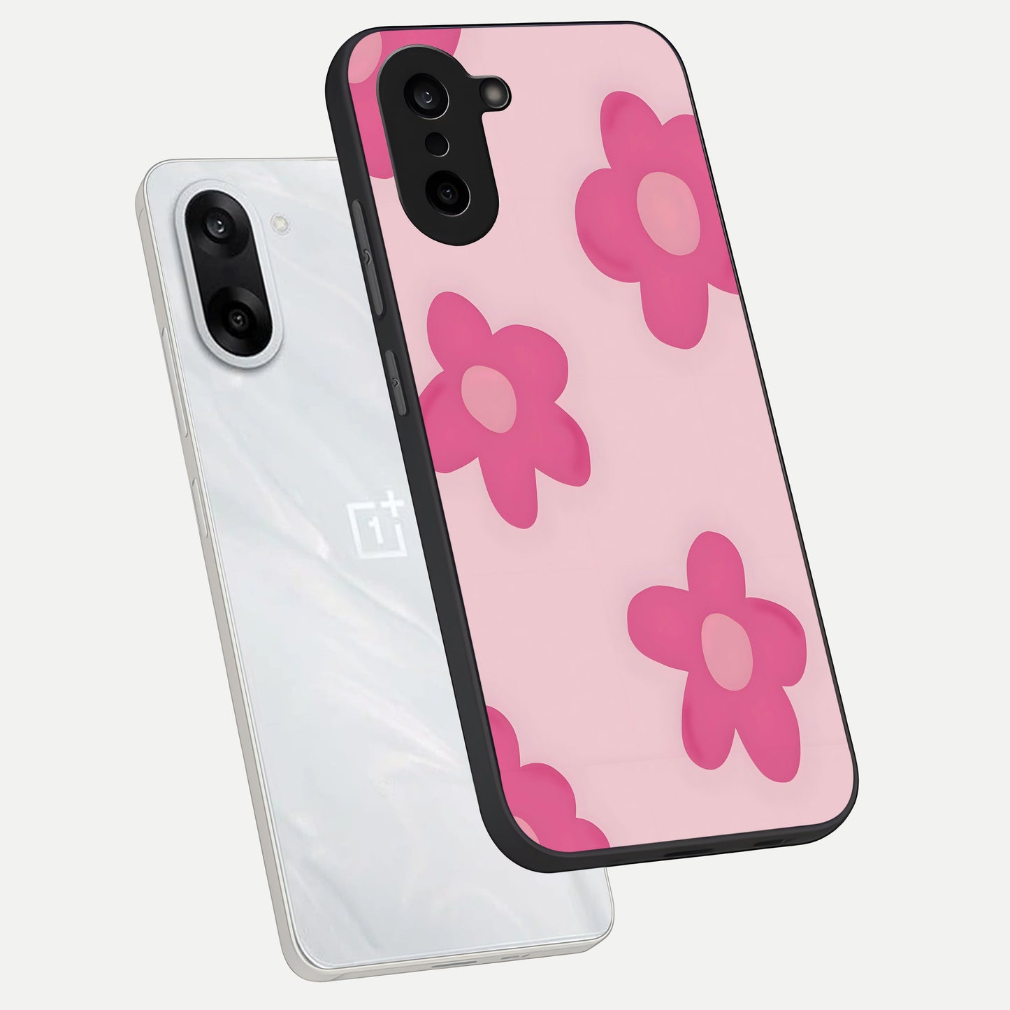  Candy Bloom Dreams phone case For Oneplus Nord CE5 showing premium glass back cover with detailed artwork