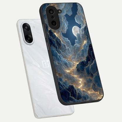  Celestial Cloud Road phone case For Oneplus Nord CE5 showing premium glass back cover with detailed artwork
