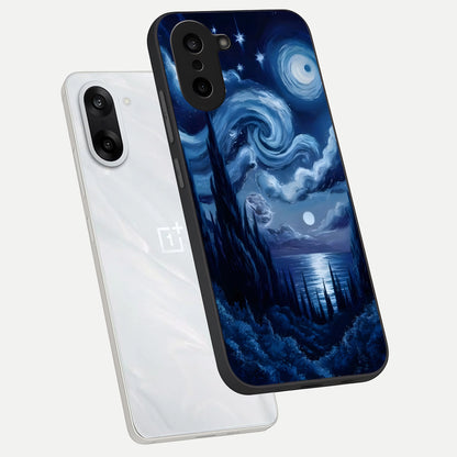  Celestial Dream Van Gogh phone case For Oneplus Nord CE5 showing premium glass back cover with detailed artwork