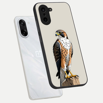  Clever Eagle phone case For Oneplus Nord CE5 showing premium glass back cover with detailed artwork